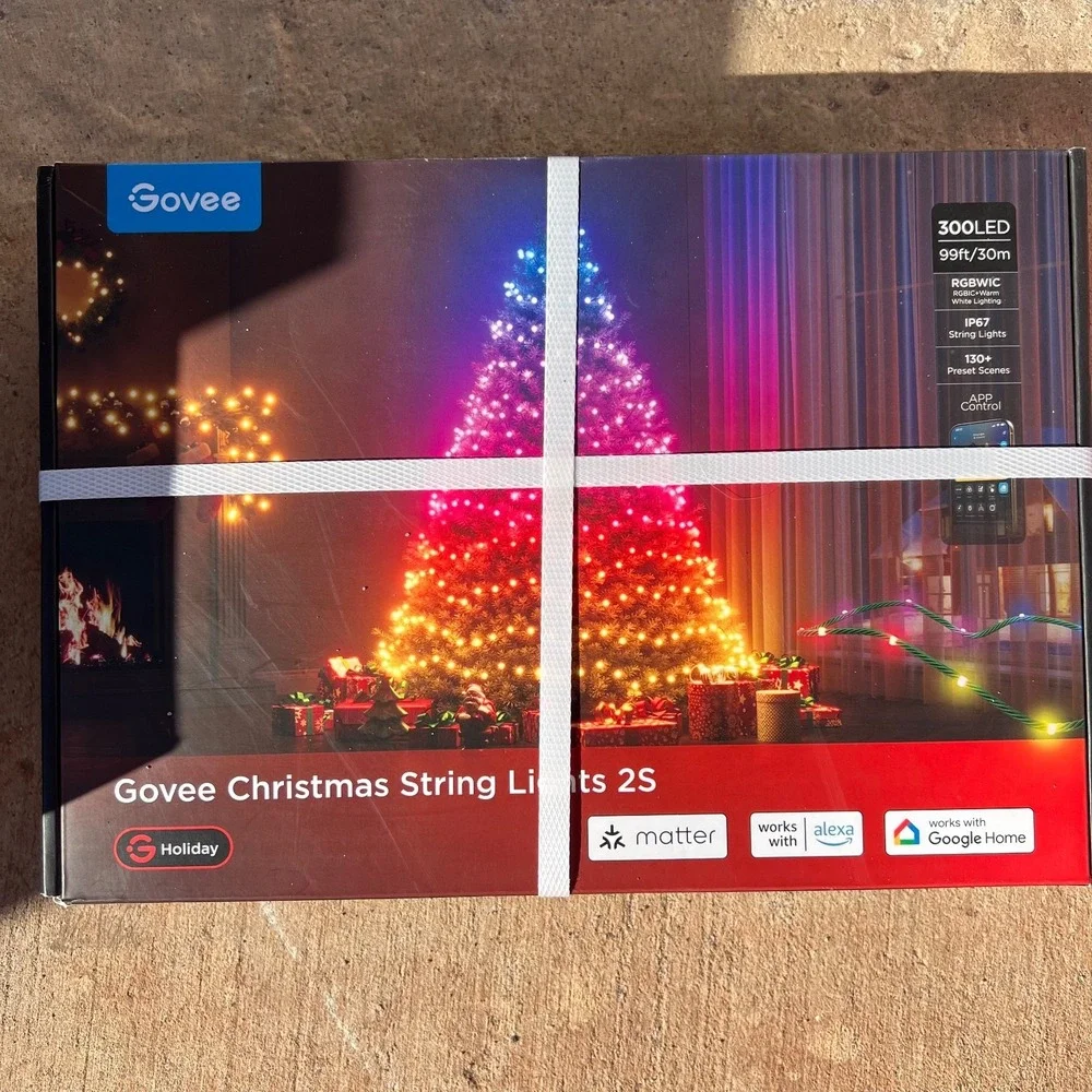 Govee‎ Christmas Tree String Lights 2S - 99ft 300 LEDs Smart Indoor Timer - NEW